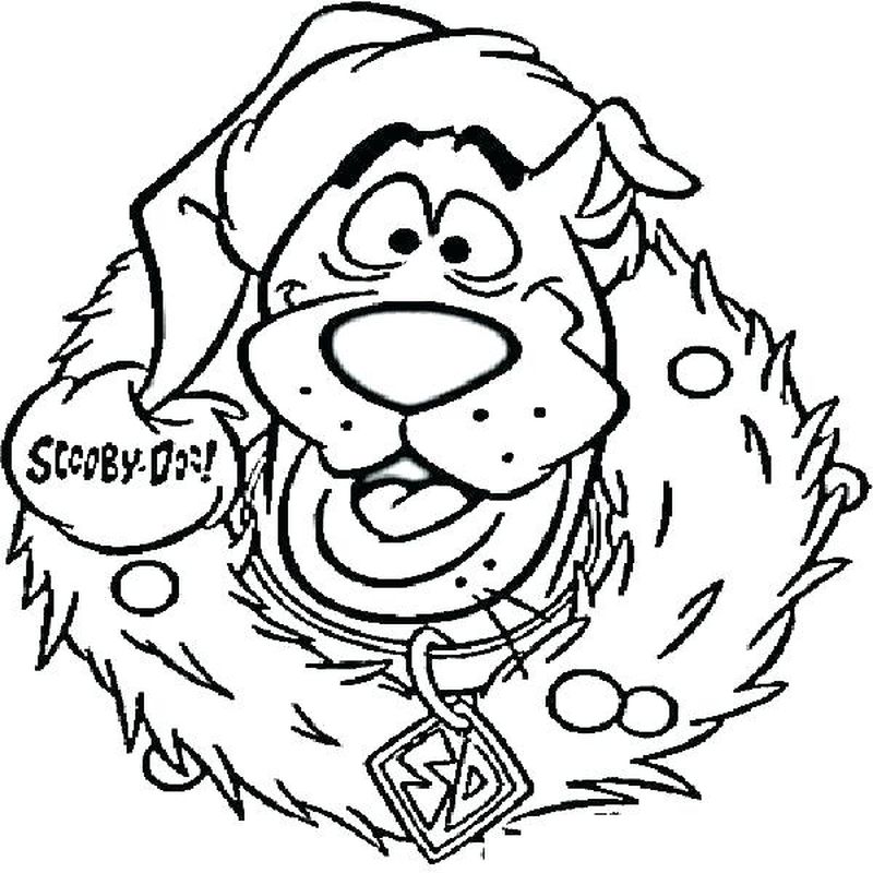 scooby doo christmas coloring pages