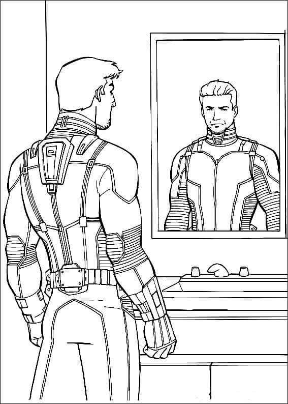 Scott Lang In Ant Man Suit Coloring Page