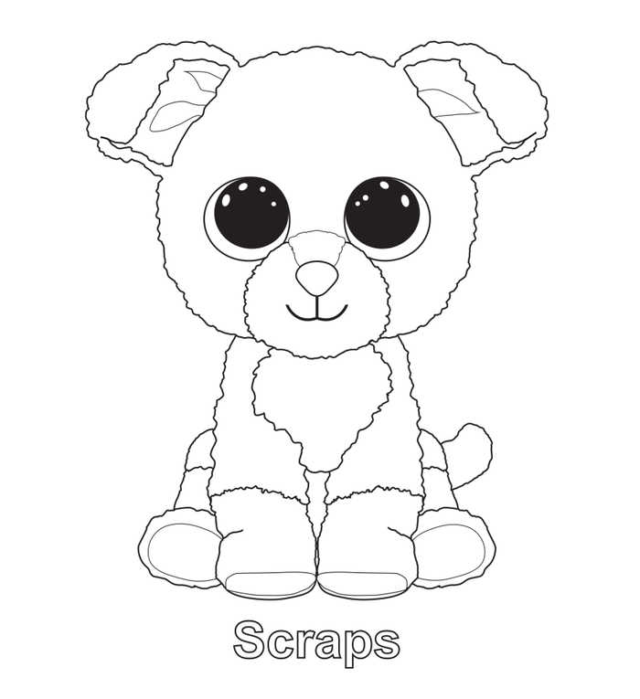 Scraps Beanie Boo Coloring Pages