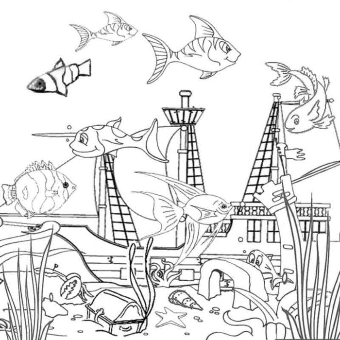 Sea Animals Printable Coloring Pages