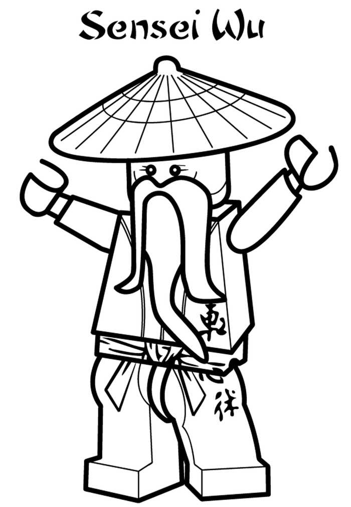 Sensei Wu Ninjago Coloring Pages