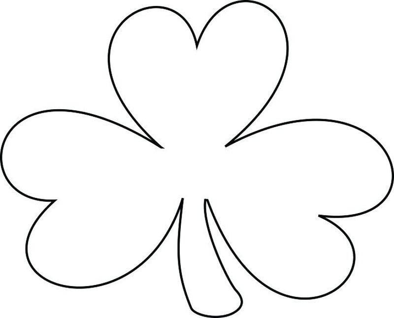 Shamrock Coloring Page For Kids