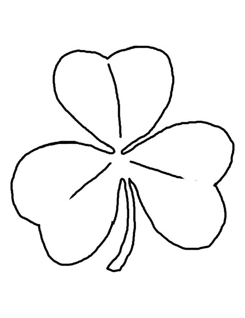 Shamrock Coloring Page Printout