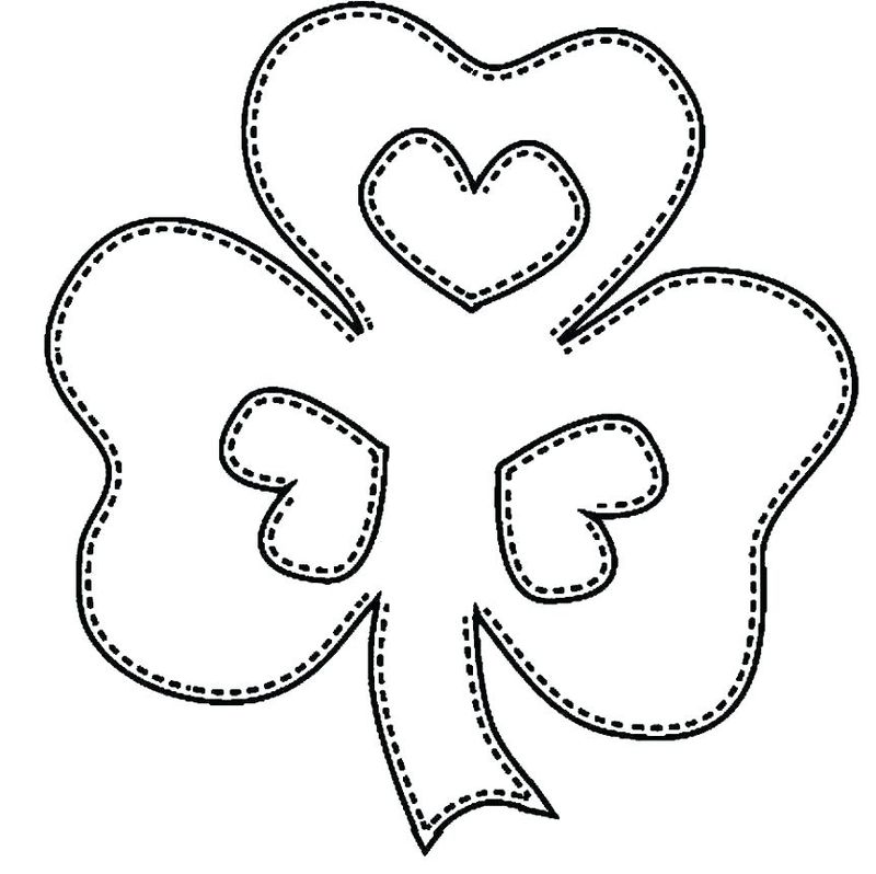 Shamrock Coloring Page To Print