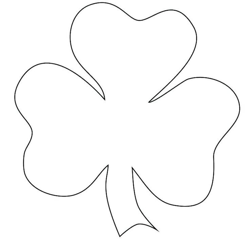 Shamrock Coloring Page Trinity