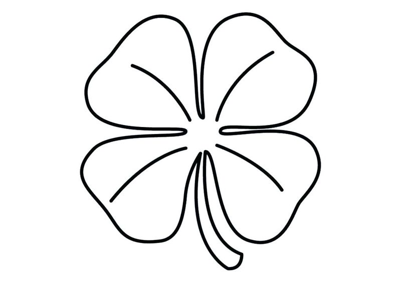 Shamrock Pattern Coloring Page