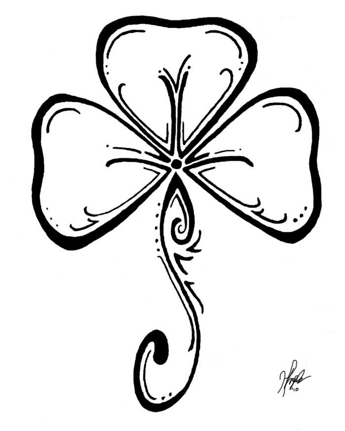 Shamrock St Patricks Day Coloring Page