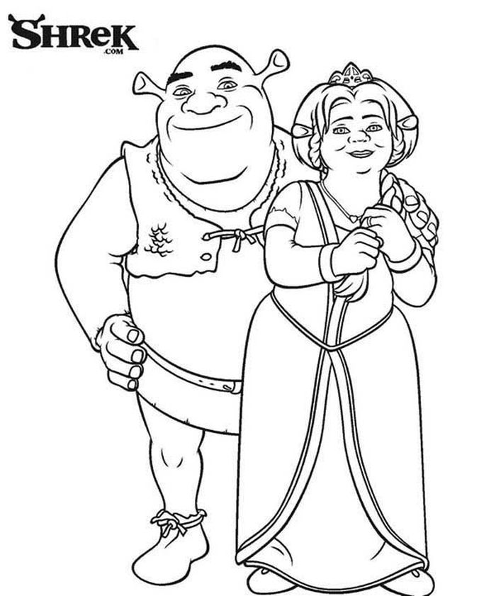 shrek 3 coloring pages