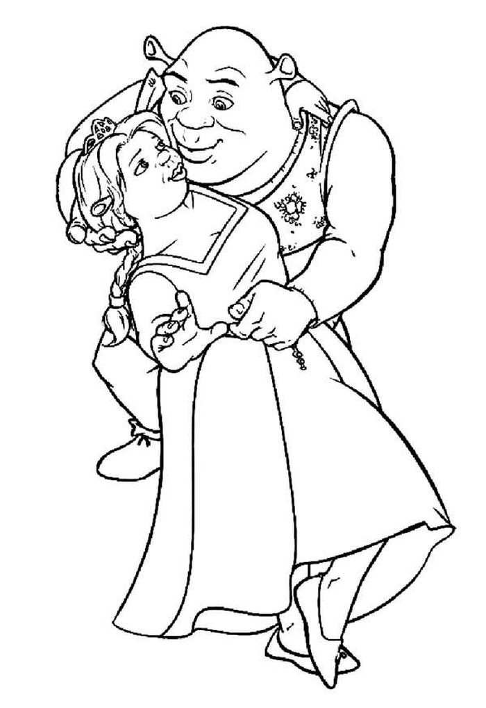 Funny Shrek Coloring Pages PDF Ideas - Coloringfolder.com