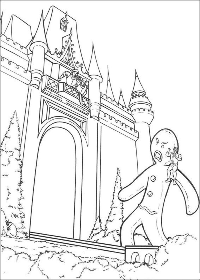 Shrek Gingy Coloring Pages
