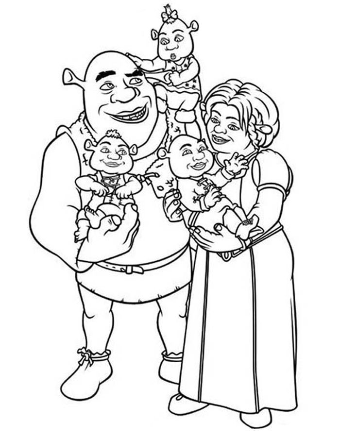 Shrek Kids Coloring Pages