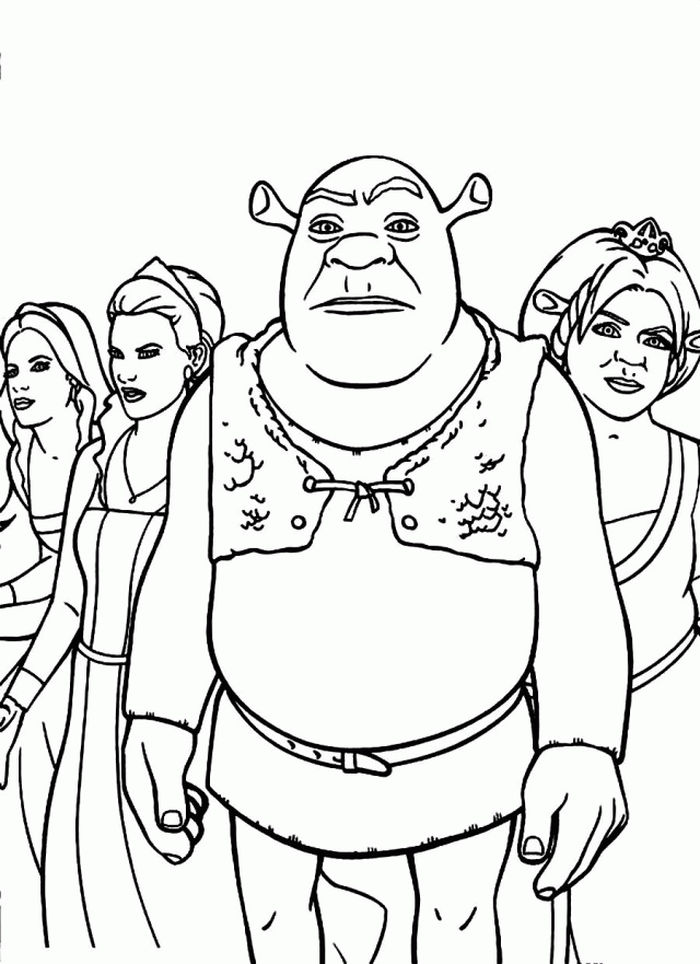 Shrek Online Coloring Pages