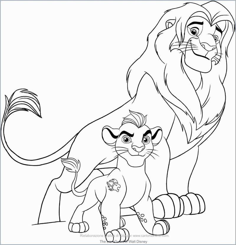 Simba Lion King Coloring Pages