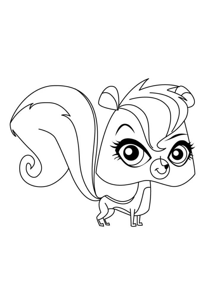 Skunk Littlest Pet Shop Coloring Pages