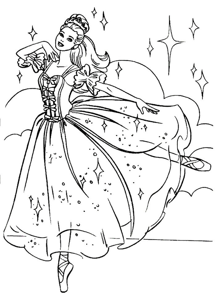 Sleeping Beauty Ballet Coloring Pages