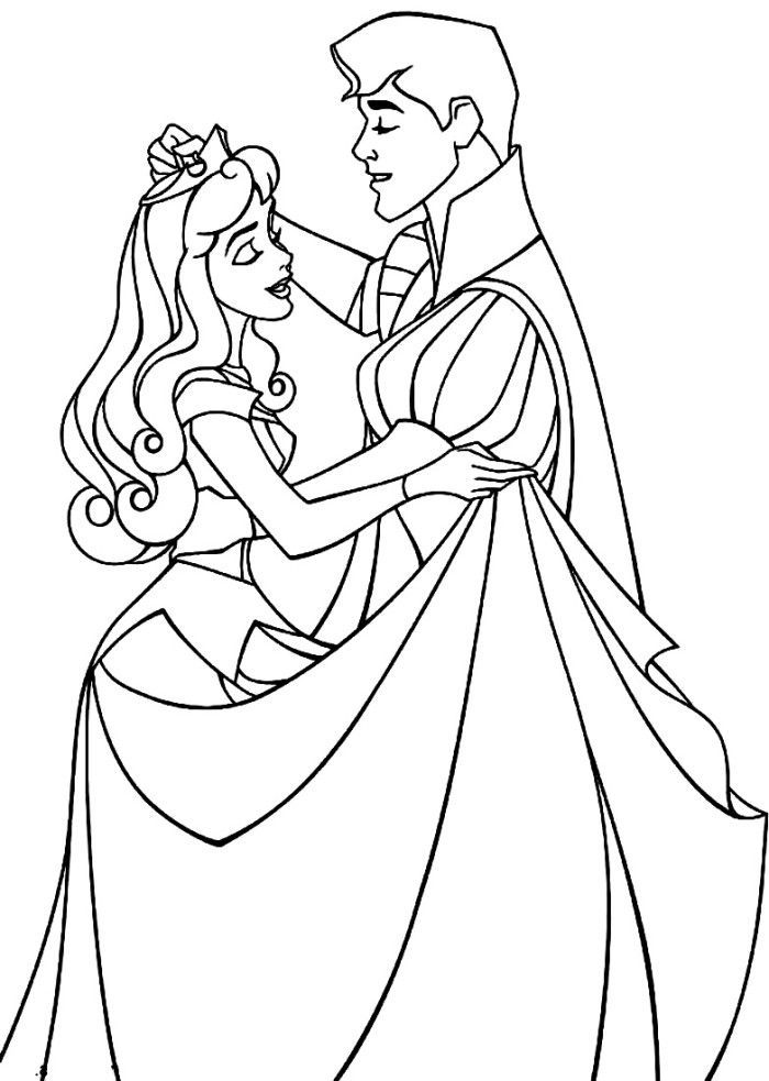 Sleeping Beauty Coloring Pages Prince