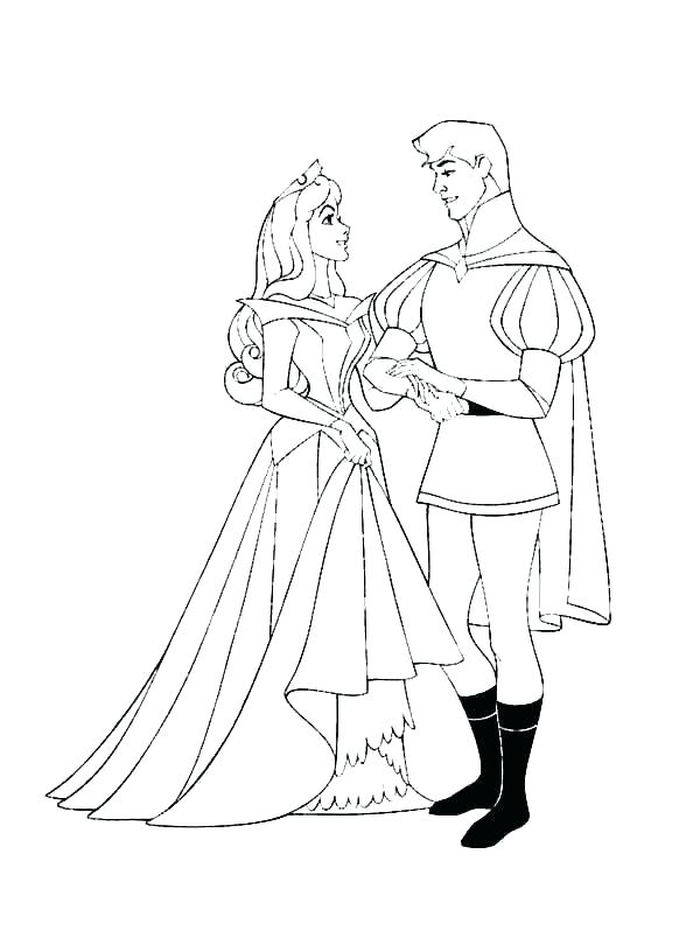 Sleeping Beauty Princess Coloring Pages