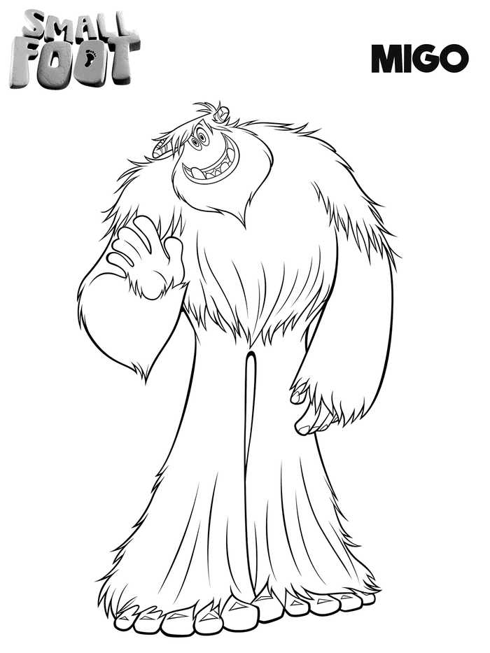 Smallfoot Coloring Pages Printable Migo