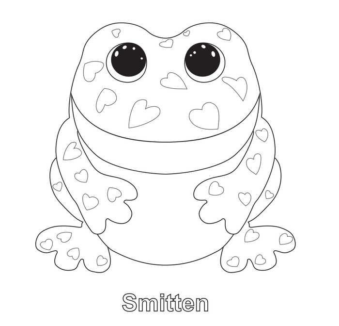 Smitten Beanie Boo Coloring Pages