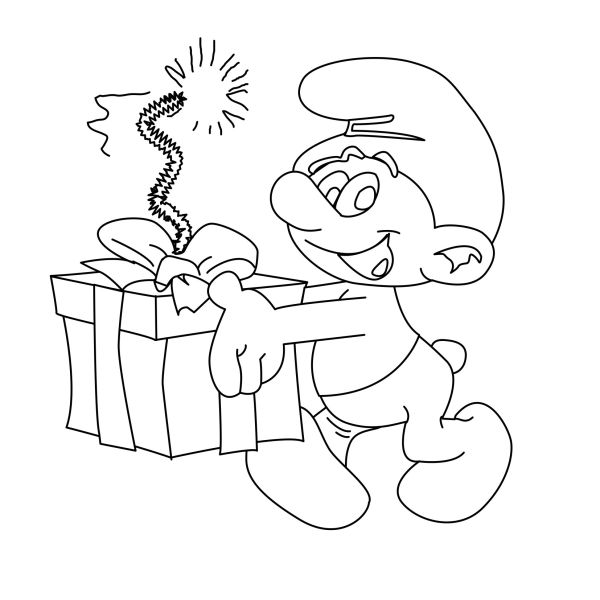 Smurf Coloring Page