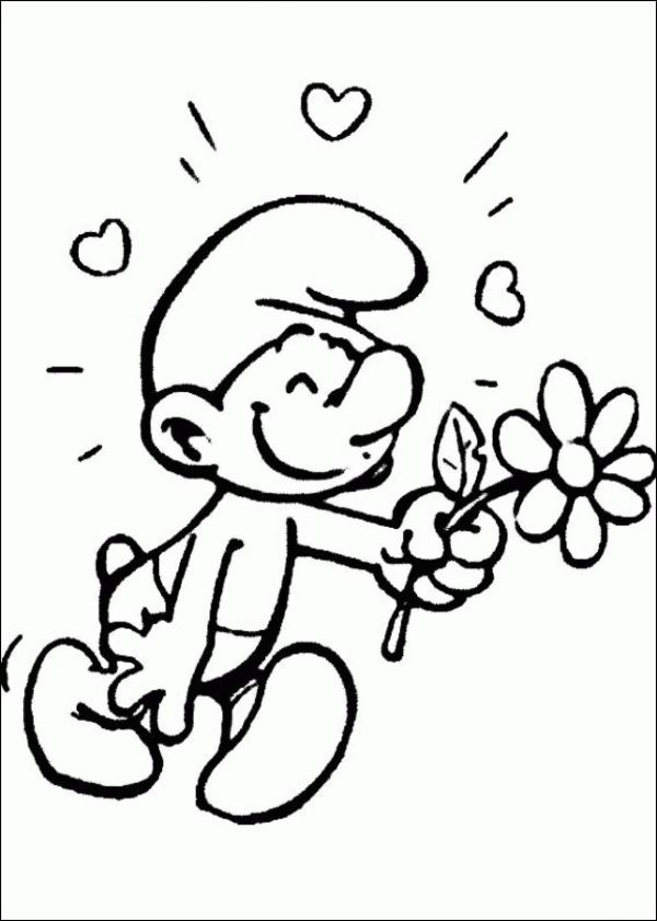 Smurf Coloring Pages Photos