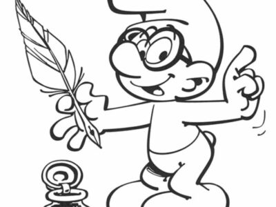 Smurf Coloring Pages for Kids