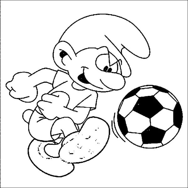 Smurf cartoon characters coloring page free download