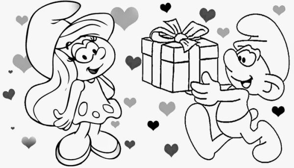 Smurfette coloring pages to print