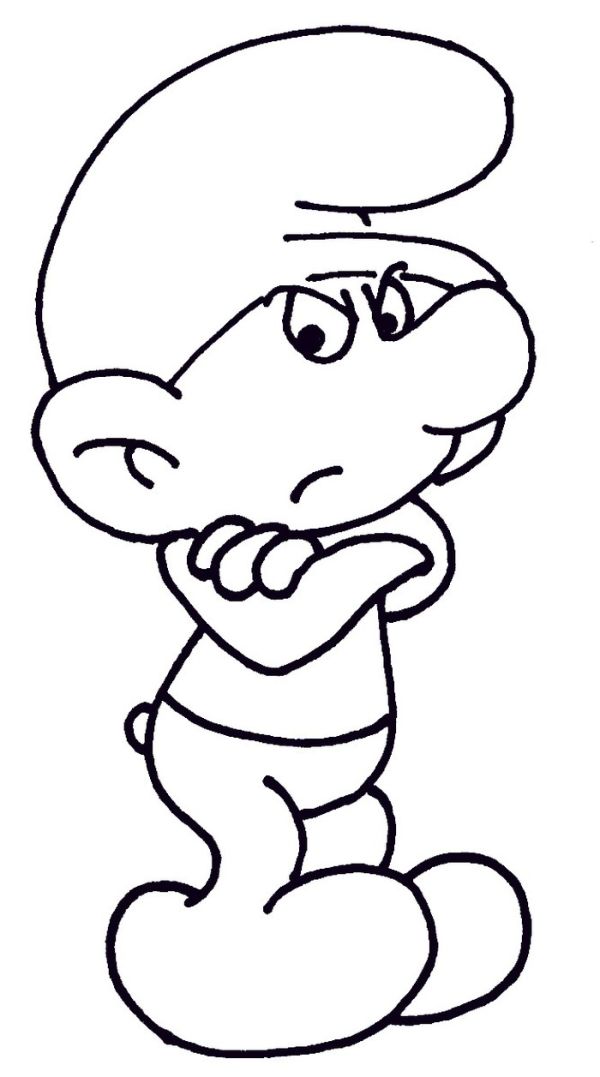 Smurfs coloring pages birthday printable