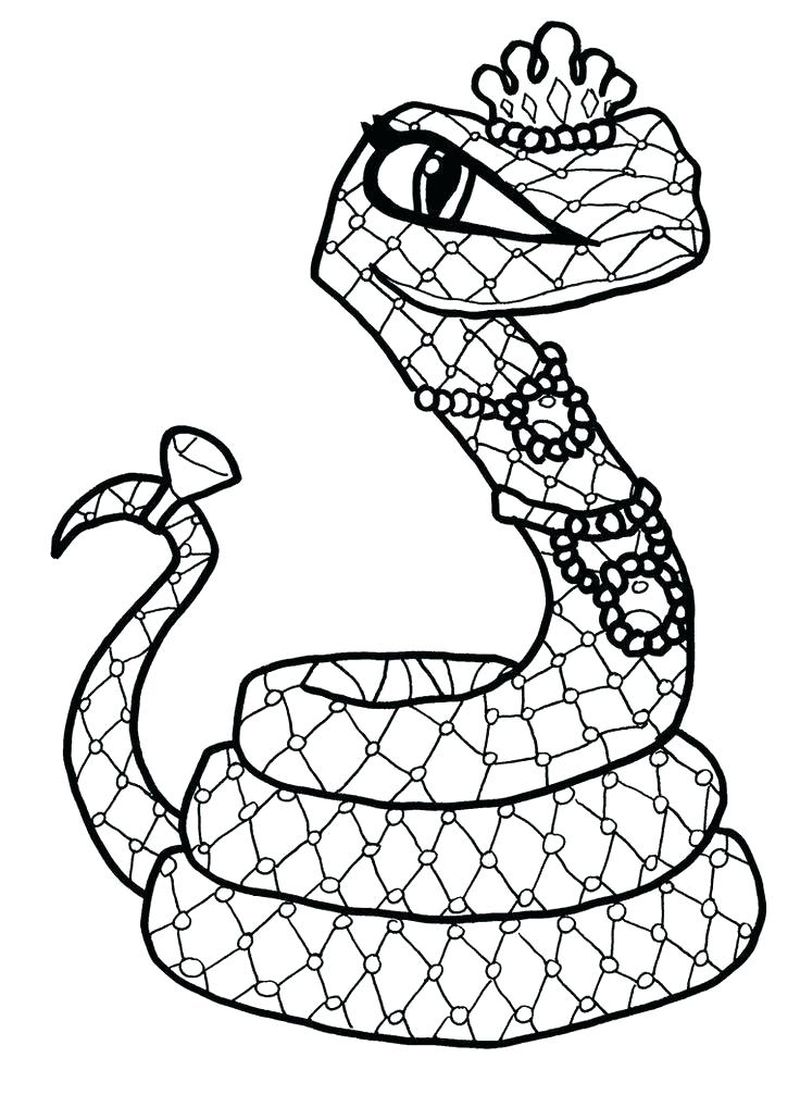 Snake Coloring Pages For Preschool