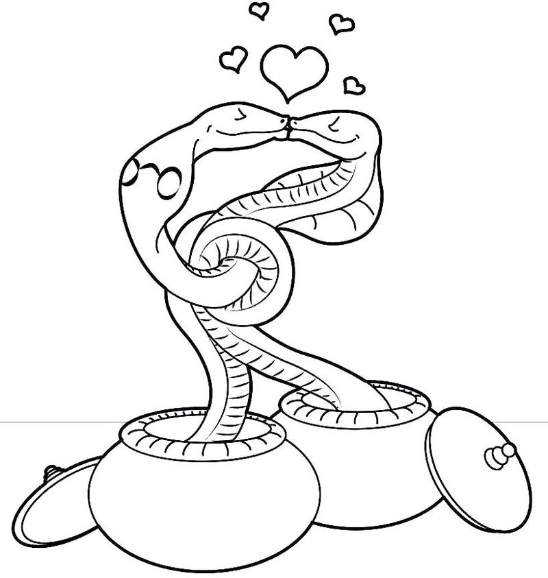 Snake Coloring Pages Rattlesnake
