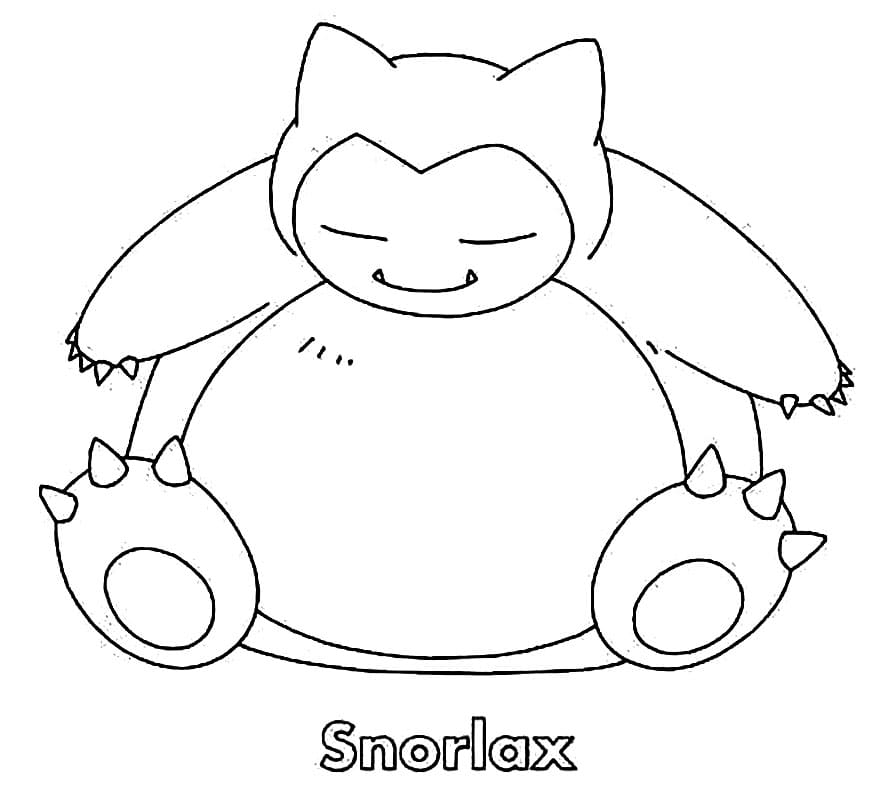 snorlax coloring pages