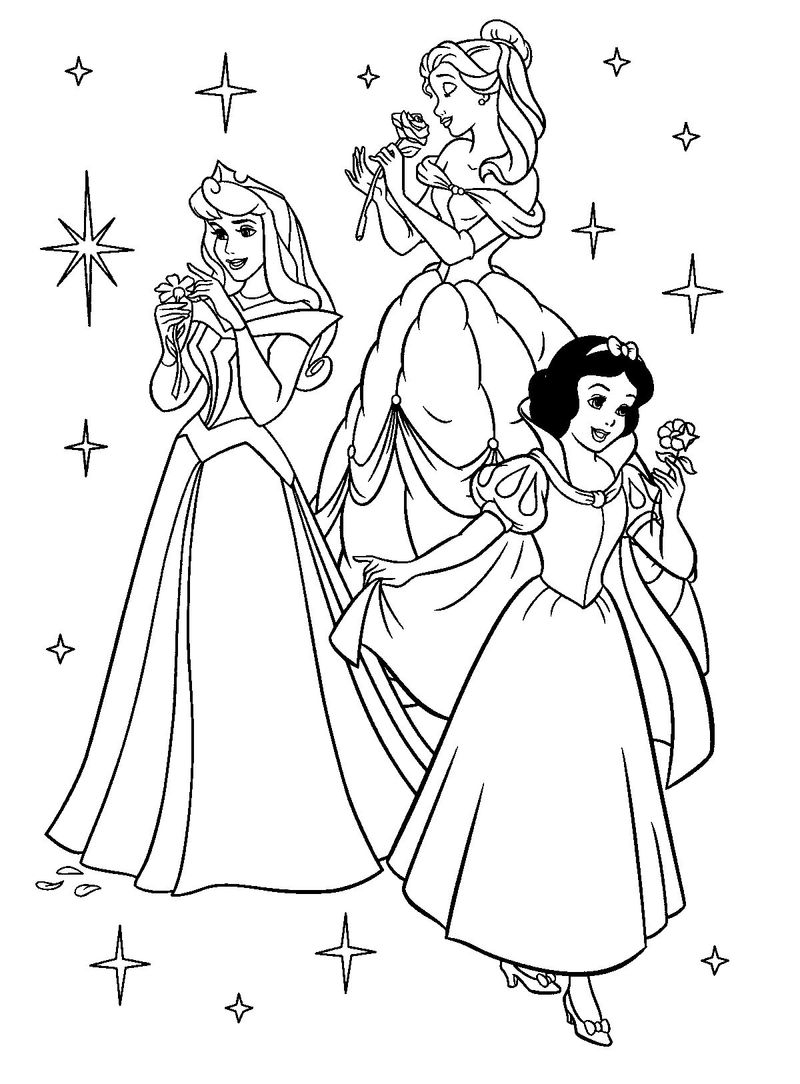 Snow White Christmas Coloring Pages