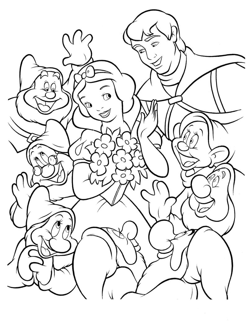 Snow White Coloring Pages For Kids