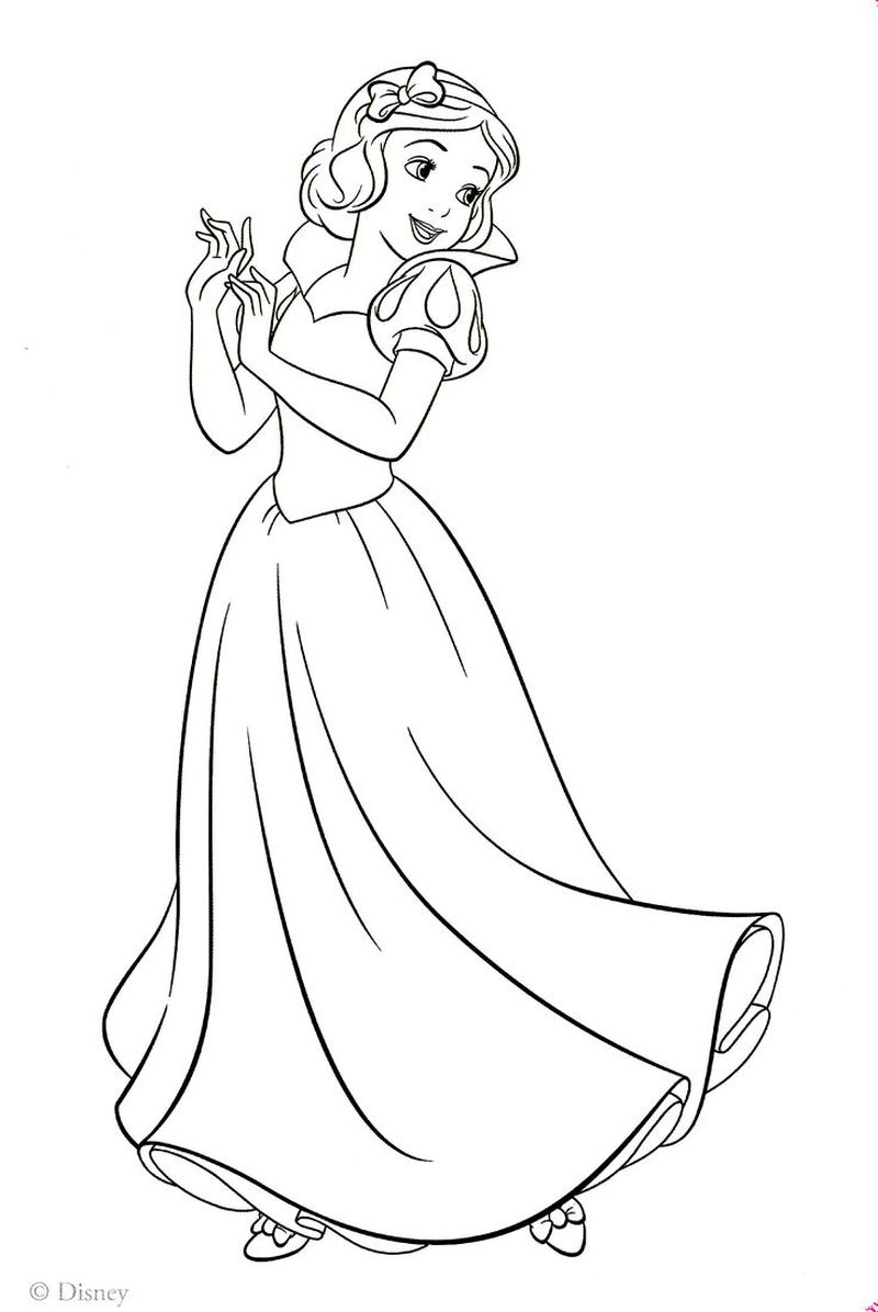 Snow White Coloring Pages Free