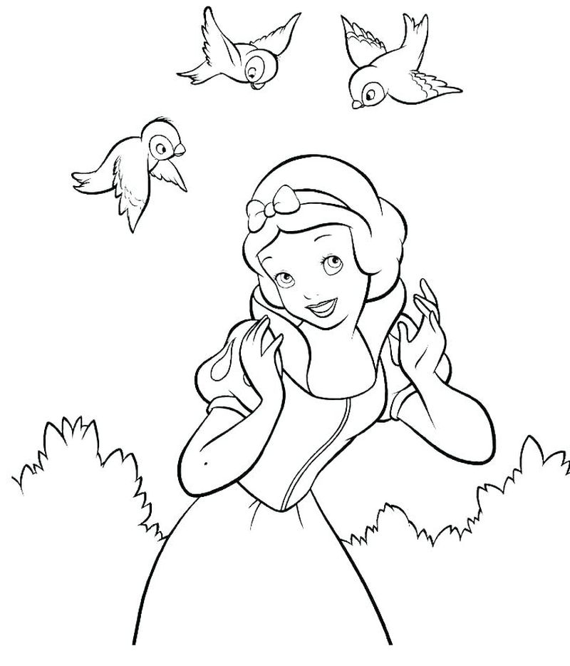 Snow White Coloring Pages Kids