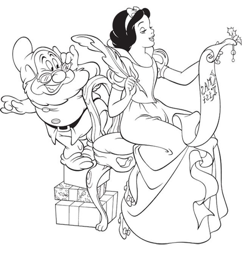 Snow White Disney Coloring Pages