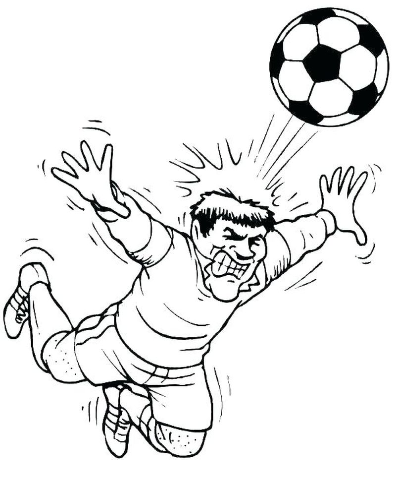 Soccer Coloring Pages For Kids Printable