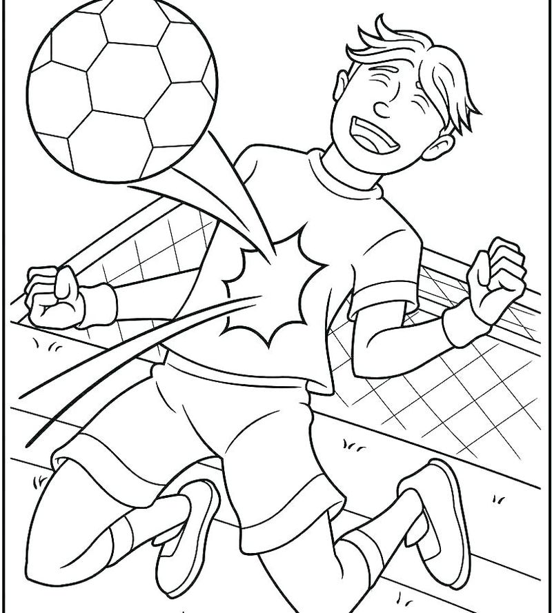 Soccer Coloring Pages For Kids