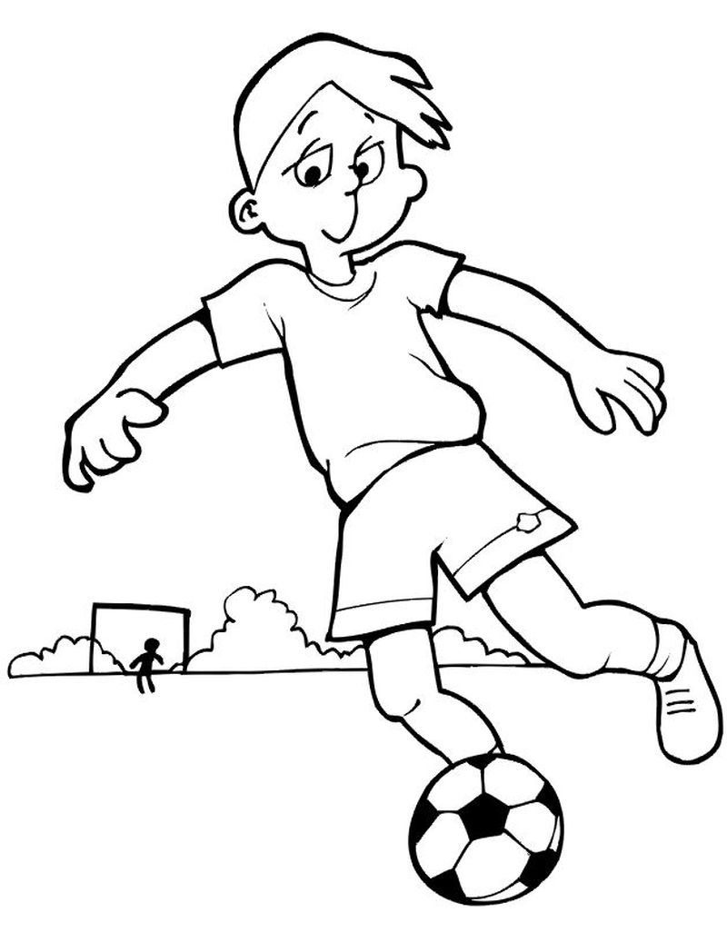 Soccer Printable Coloring Pages