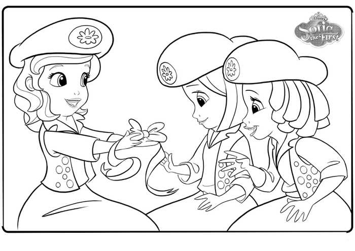 Sofia And Buttercups Coloring Pages