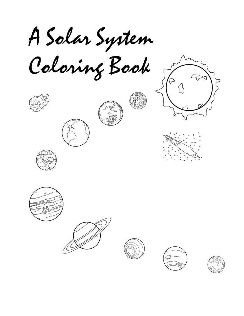 The solar system for kids : printables to color - Cobberson + Co.