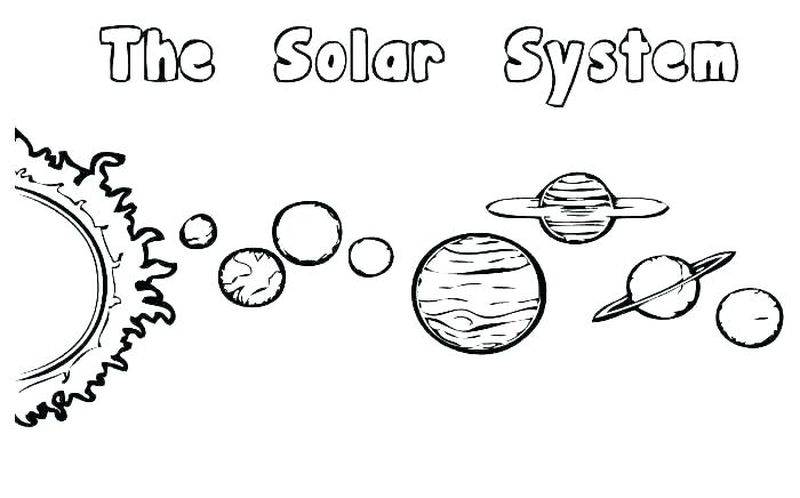 Solar System Coloring Pages For Toddlers