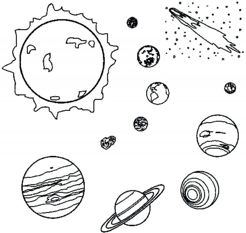 Solar System Coloring Pages Free