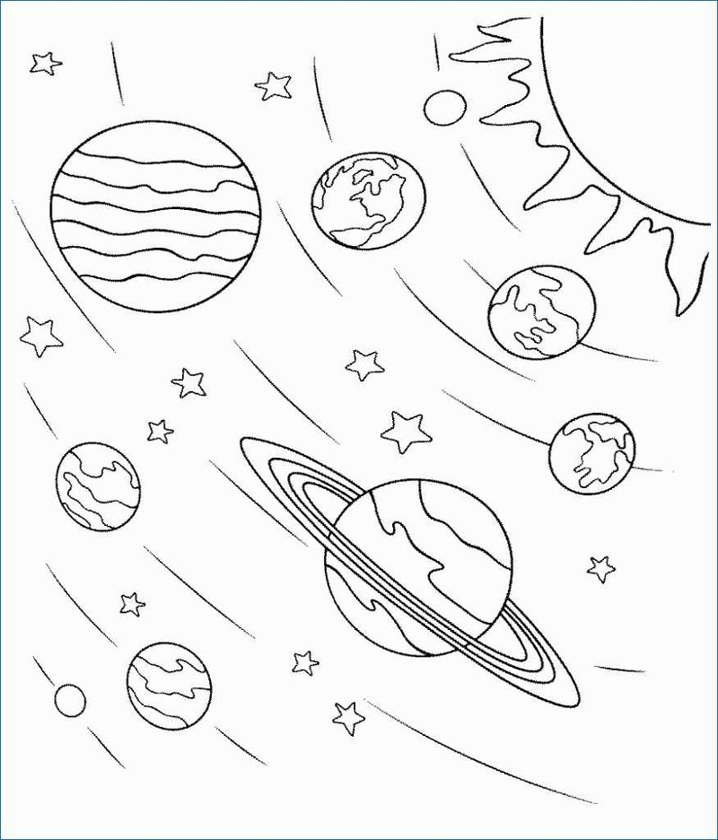Solar System Coloring Pages Printable