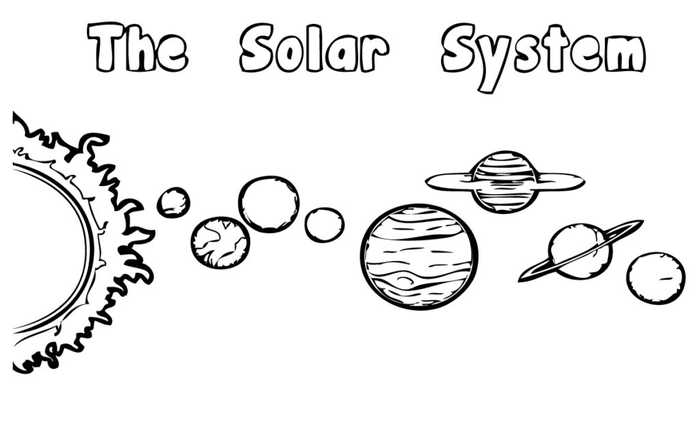 Solar System Planets Coloring Page