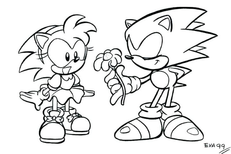 Sonic The Hedgehog And Tails Coloring Pages