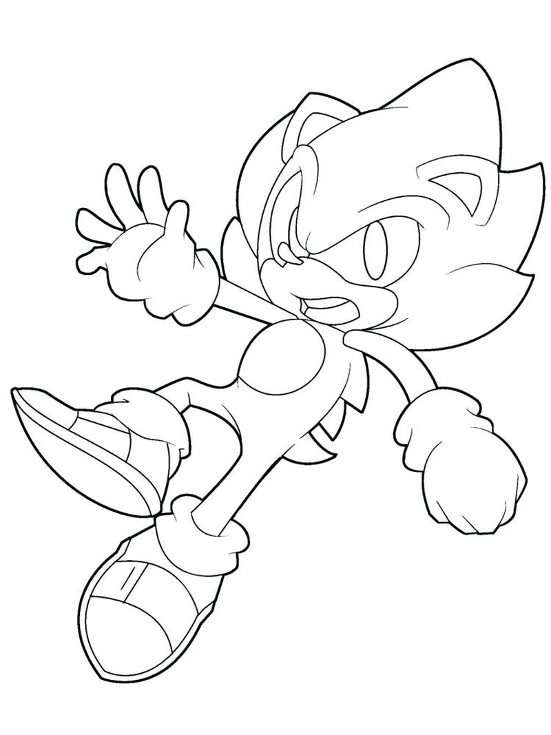 Sonic The Hedgehog Coloring Pages 2018