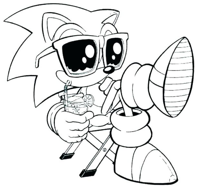 Sonic The Hedgehog Coloring Pages Boom