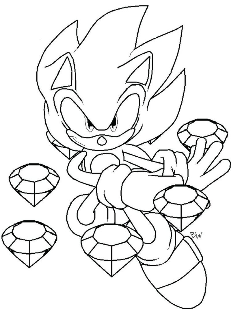 Sonic The Hedgehog Coloring Pages Christmas